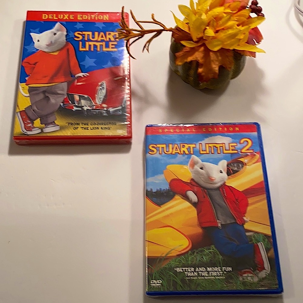 2 NEW in pkg Stewart little movies(nwot)